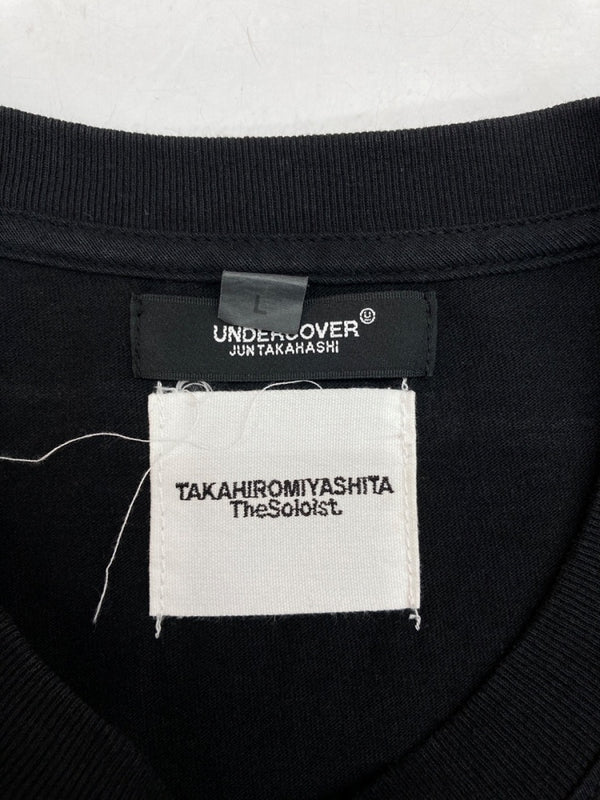 アンダーカバー UNDERCOVER × TAKAHIROMIYASHITA TheSoloist. ソロイスト PRINT T-SHIRT プリント Tシャツ 半袖 黒 Tシャツ プリント ブラック Lサイズ 104MT-1597