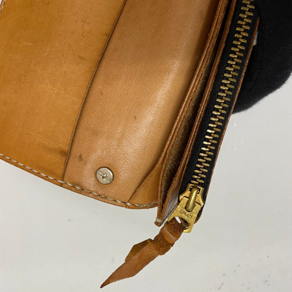 【曜日割引対象外】 レザーアイテム Leather items レザー トラッカーウォレット TALON ZIP 財布・ケース メンズ財布 ブラウン 201goods-807 VB