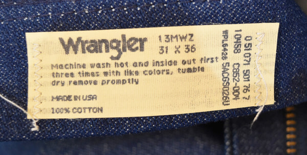 ラングラー Wrangler 80年代 80s USA製 ヴィンテージ13MWZ ストレート デニムパンツ デニム ブルー 31 103MB-634