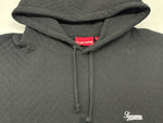 シュプリーム SUPREME 23SS Micro Quilted Hooded Sweatshirt マイクロ キルテッド フーディー スウェット パーカー 黒 パーカ ロゴ ブラック XLサイズ 104MT-1097