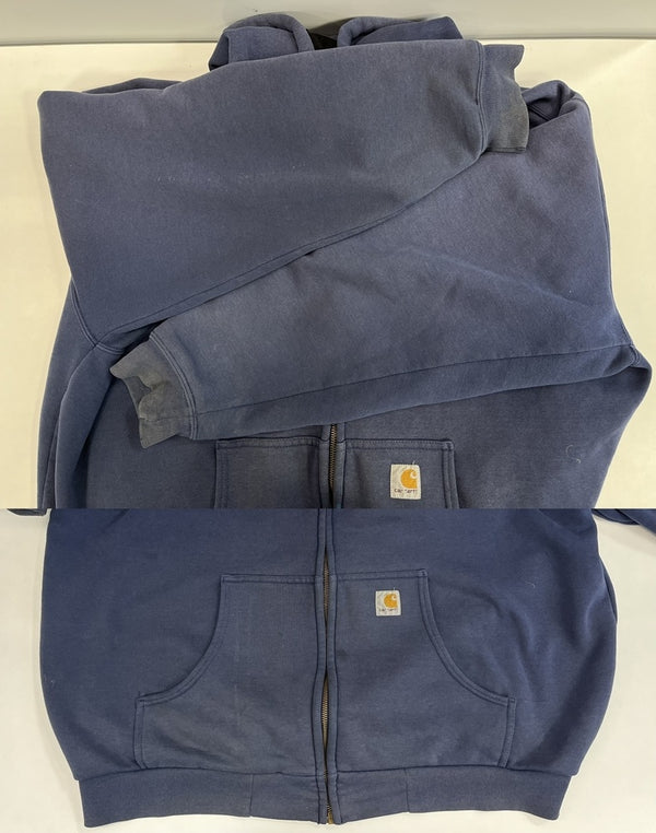 カーハート Carhartt フルジップパーカー スウェット  - パーカ ネイビー 101MT-5195