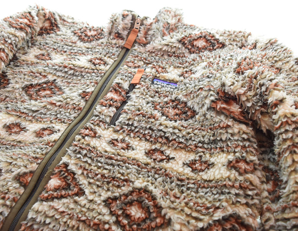 パタゴニア PATAGONIA クラシックレトロ X カーディガン ブルズアイ柄 総柄 ジャケット ブラウン 103MT-1834