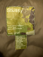 ステューシー STUSSY Ripstop Tactical Puffer Jacket リップストップ タクティカル パファー ジャケット アウター ダウン OLD オールド 茶色 ジャケット ロゴ ブラウン Lサイズ 104MT-867