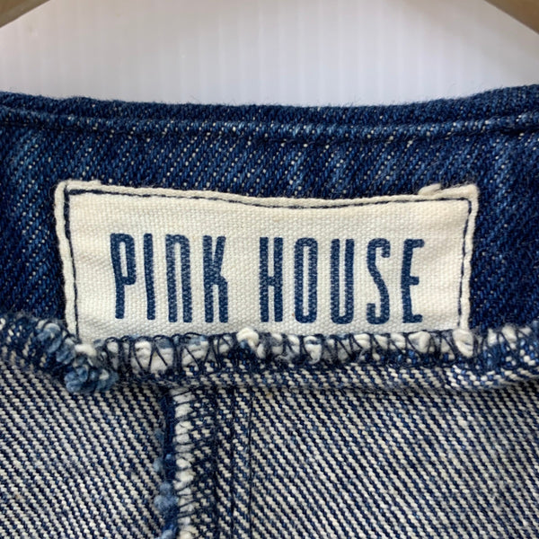 ピンクハウス PINK HOUSE デニムジャケット セーラーカラー ジャケット ブルー 201LT-431