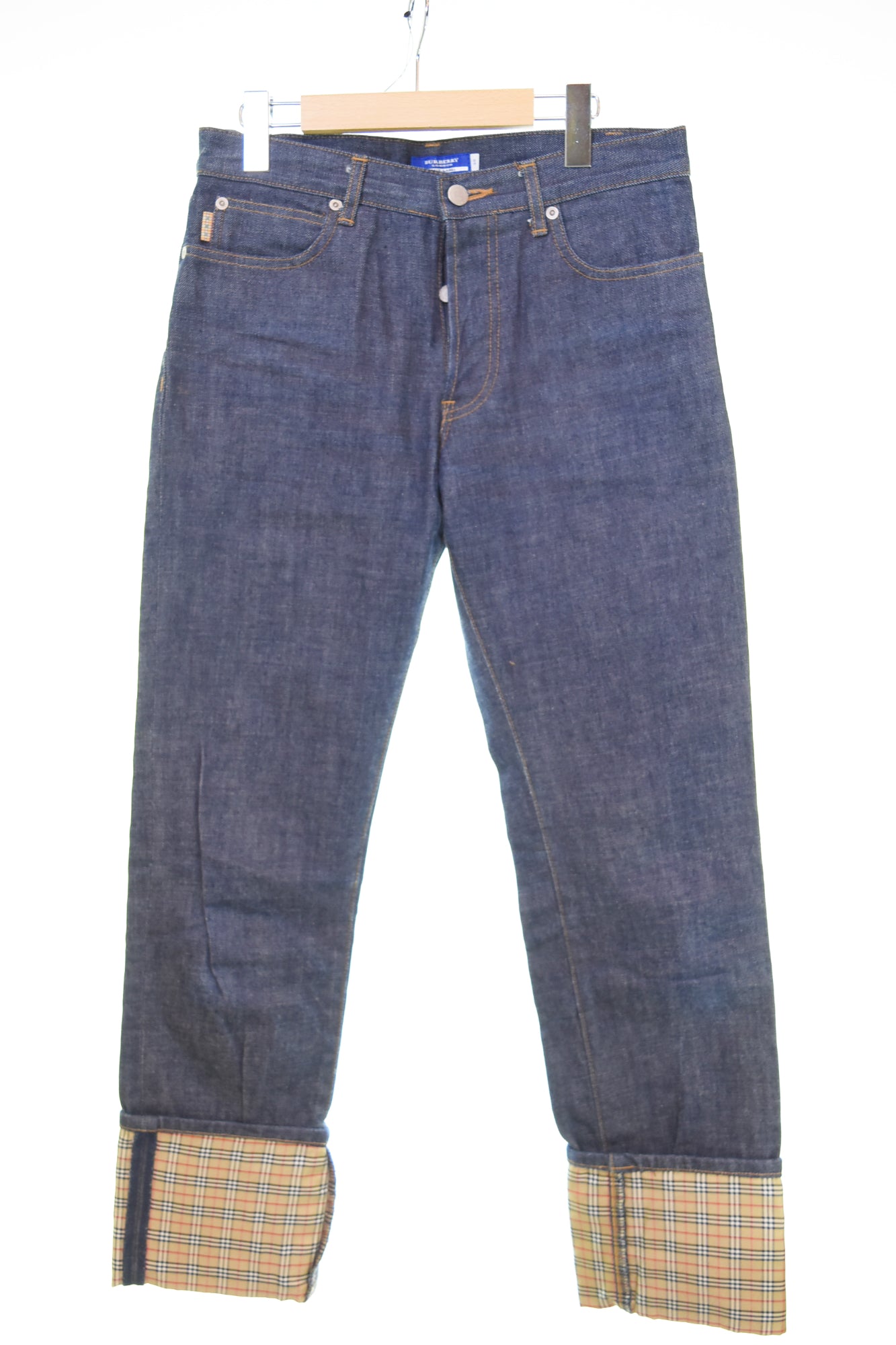 バーバリーブルーレーベル BURBERRY BLUE LABEL ロールアップ チェック