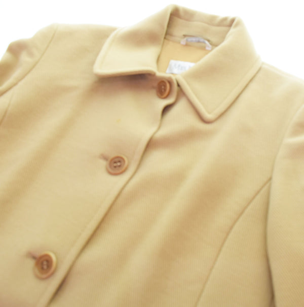 マックスマーラー MAX MARA LYCRA wool coat ウールコート茶 42 コート ブラウン 103MT-2256