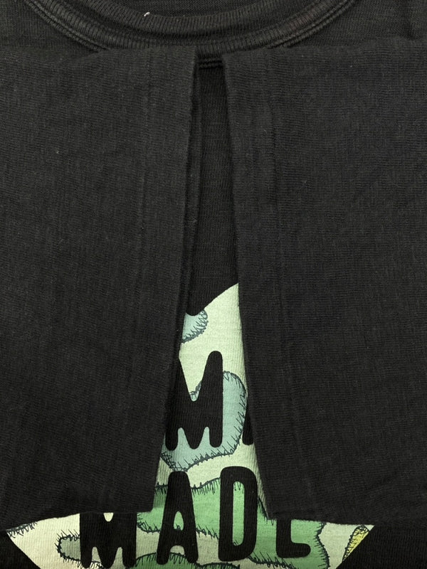 ヒューマンメイド HUMAN MADE × KAWS カウズ 24SS GRAPHIC S/S TEE グラフィック 半袖 Ｔシャツ クルーネック 黒 Tシャツ ロゴ ブラック XLサイズ 104MT-2341