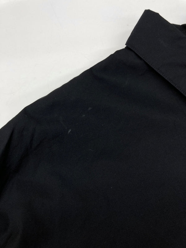 ジャンピエール THE JEAN PIERRE Thomas Mason SIGNATURE 11XL SHIRT シグネチャー シャツ オーバーサイズ ボタン 比翼 長袖 黒 長袖シャツ 無地 ブラック ONE SIZEサイズ 104MT-2324