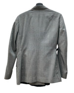 ソウシオオツキ SOSHIOTSUKI 19AW DOUBLE SMOKING SUITS スモーキング テーラード ジャケット アウター 灰 S19AWJKT01 サイズ 44 ジャケット チェック グレー 104MT-1623