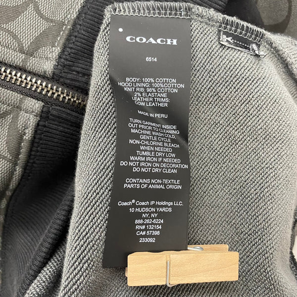 コーチ COACH シグネチャージップアップパーカー  6514 ブラック Sサイズ 201MT-4160