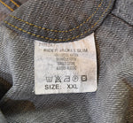 リー Lee ライダー ジャケット スリム  RIDER JACKET SLIM ブラック デニム BLACK DENIM 先染め  XXL ジャケット ブラック 103MT-3495