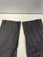 ザクルーキッドテイラー The crooked Tailor コットンリネンパンツ トラウザーズパンツ 黒 ボタンフライ スラックス ブラック 101MB-737