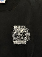 クリスチャン・フレッチャー Christian Fletcher ヴィンテージ Vintage 90s スカルサーファー サーフT サーフィン オールドサーフ 黒 袖シングル US古着 XL Tシャツ ブラック LLサイズ 101MT-4966