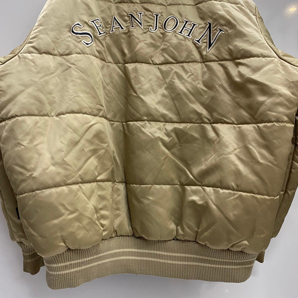 ショーンジョン SEAN JOHN リバーシブル スタジャン ナイロン ジャケット ベージュ XXLサイズ 201MT-4575