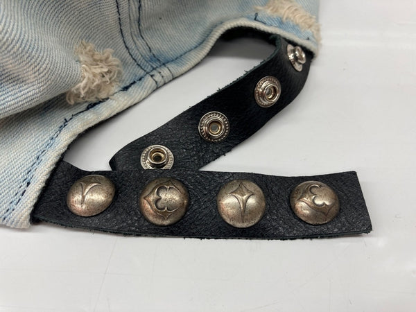 サグクラブ THUG CLUB TC LIFE CAP キャップ デニム ダメージ加工 銃弾 青 7873274266 帽子 メンズ帽子 キャップ ロゴ ブルー 104H-49