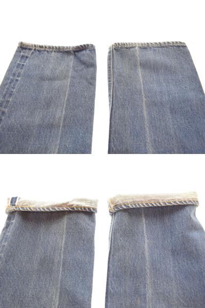 リーバイス LEVI'S 70's 501 66後期 70s ボタン裏6 ポケット裏チェーン 赤耳 セルビッジ デニム ブルー 34/34 103MB-526