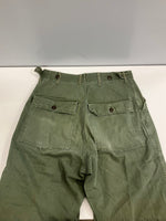 ミリタリー Military 40's~50's 40～50年代 US ARMY M-47 HBT 米軍 ベイカーパンツ アジャスター VINTAGE ヴィンテージ カーゴパンツ カーキ - 101MB-713