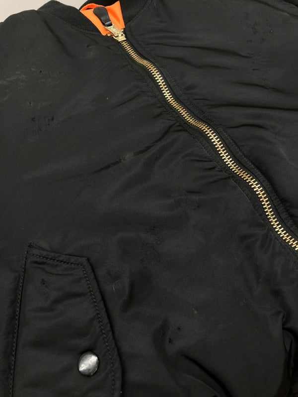 アリクス ALYX × ALPHA INDUSTRIES アルファ REVERSIBLE MA-1 JACKET リバーシブル ジャケット ボンバー フライト アウター 黒 912424 ジャケット 無地 ブラック Lサイズ 104MT-1978