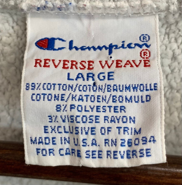 【曜日割引対象外】チャンピオン Champion 90's USA製 REVERSE WEAVE スナップカーディガン スウェット グレー Lサイズ 201MT-3004 VB