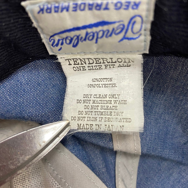 【中古】テンダーロイン TENDERLOIN デニム キャップ 帽子 メンズ帽子 キャップ ブルー 201goods-596