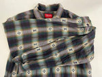 シュプリーム SUPREME Plaid Flannel Zip Up Shirt プレイドフランネルジップアップシャツ 長袖シャツ マルチカラー Lサイズ 101MT-4397