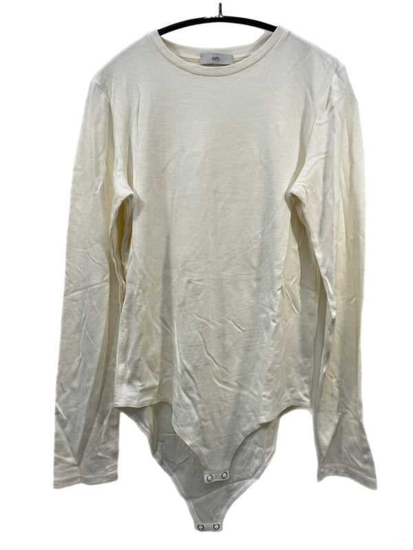 オーブ orb. Body Suit LS Ivory ボディースーツ カットソー 04CS002 長袖カットソー ホワイト FREE 601LT-3