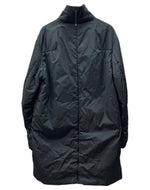 プラダ PRADA SPORT NYLON COAT ナイロン コート ダブルジップ ロング 中綿 アーカイブ ジャケット 黒 SGV294 サイズ 48 ジャケット 無地 ブラック 104MT-1703