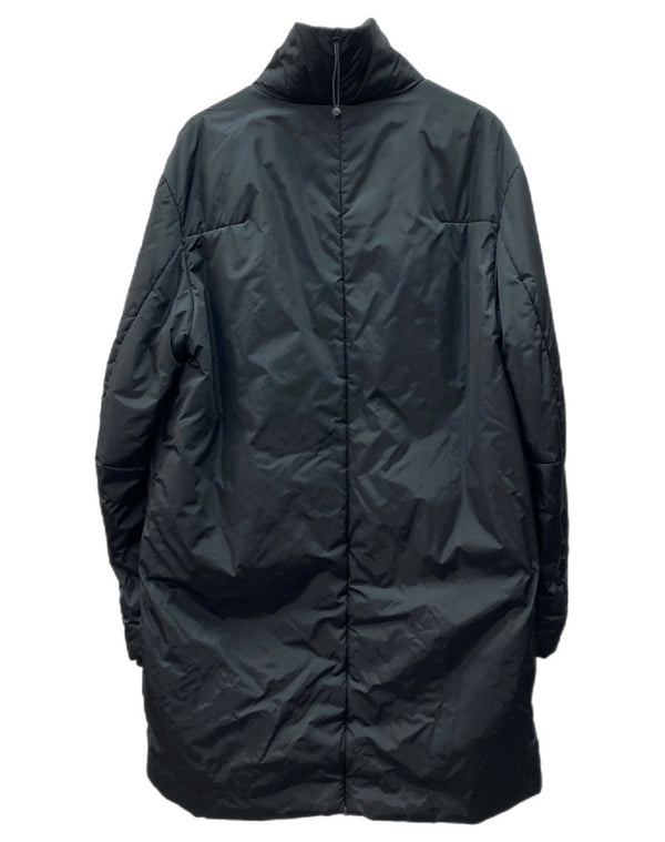 プラダ PRADA SPORT NYLON COAT ナイロン コート ダブルジップ ロング 中綿 アーカイブ ジャケット 黒 SGV294 サイズ 48 ジャケット 無地 ブラック 104MT-1703