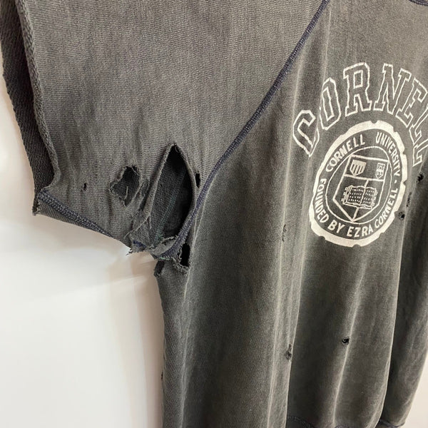 【曜日割引対象外】 チャンピオン Champion 60's SHORT SLEEVE SWEAT SHIRT CORNELL USA製 半袖 スウェット ブラック Lサイズ 201MT-3772 VB