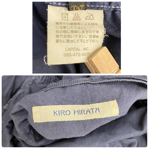 【曜日割引対象外】 キャピタル KAPITAL コットン ビッグフード コットンジャケット パーカ ネイビー Mサイズ 201MT-4410 VB