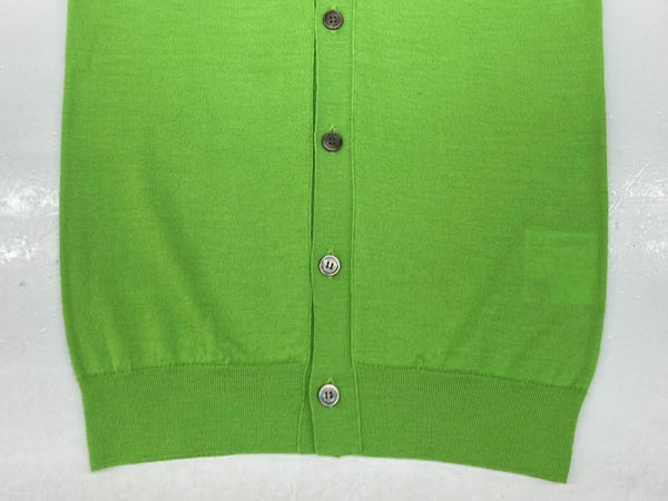 コムデギャルソン COMME des GARCONS THE BEATLES CARDIGAN ザ ビートルズ カーディガン アップル ワッペン CDG 緑 VP-N001 カーディガン ワンポイント グリーン Sサイズ 104MT-1606