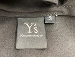 ワイズ Y's ヨウジヤマモト Yohji Yamamoto ノースリーブ ドレープ デザイン カーディガン フーディ フード フロントボタン BLACK 黒 半袖シャツ ブラック SIZE3 104LT-167
