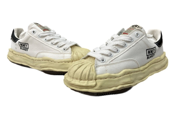 メゾンミハラヤスヒロ Maison MIHARA YASUHIRO BLAKEY VL OG ブレイキー キャンバス 厚底 ローカット シューズ 白 A09FW732 メンズ靴 スニーカー ホワイト サイズ 42 104S-972