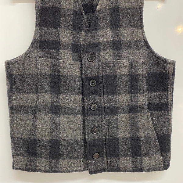 【曜日割引対象外】 フィルソン FILSON 90's マッキーノ ウール ベスト USA製 ベスト ブラック 38サイズ 201MT-4326 VB