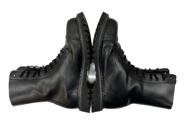 デモニア DEMONIA ROCKY-10 ロッキー スチールトゥ レースアップ パンク ロング シューズ 黒 メンズ靴 ブーツ その他 ブラック サイズ 9M 104S-979