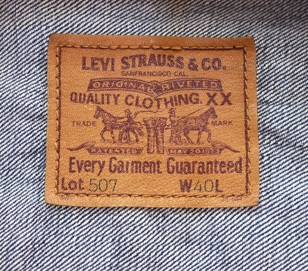 リーバイス Levi's 00s 507 2nd ボタン裏J22 日本製 00's デニムトラッカージャケット 40 ジャケット ブルー 103MT-3119