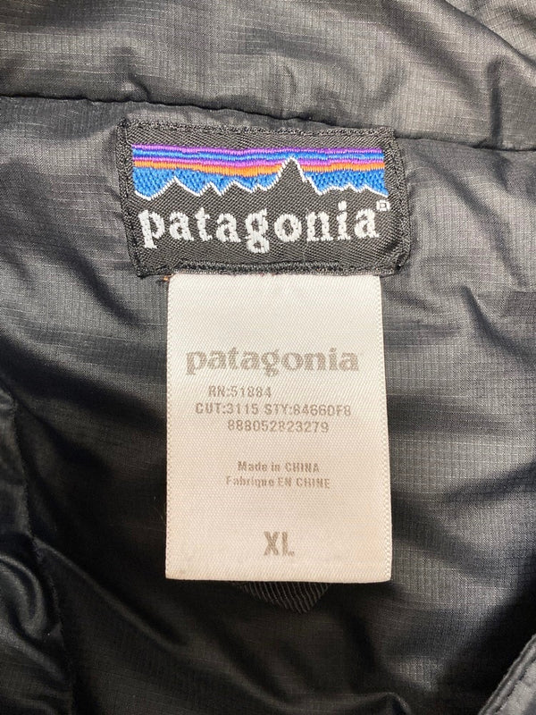 パタゴニア PATAGONIA DOWN SWEATER PULLOVER HOODY ダウン セーター プルオーバー フーディ 黒  84660F8 XL ジャケット ロゴ ブラック LLサイズ 101MT-2112