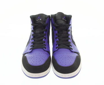 ナイキ NIKE  Air Jordan 1 Mid Black Dark Concord エアジョーダン1 ミッド "ブラックダークコンコルドスニーカー 554724-051 メンズ靴 スニーカー ブラック 29cm 103S-879