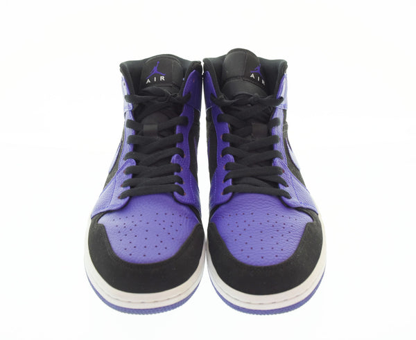 ナイキ NIKE  Air Jordan 1 Mid Black Dark Concord エアジョーダン1 ミッド "ブラックダークコンコルドスニーカー 554724-051 メンズ靴 スニーカー ブラック 29cm 103S-879