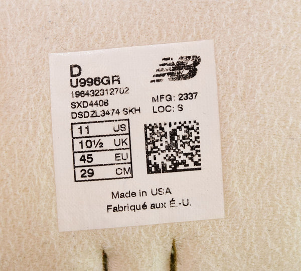 ニューバランス new balance U996GR スニーカー U996GR メンズ靴 スニーカー グレー 29cm 103S-1129