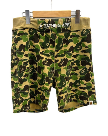 ア ベイシング エイプ A BATHING APE ABC CAMO SWEAT SHORTS スウェットショーツパンツ 001SP1301017M ハーフパンツ カーキ Sサイズ 101MB-590