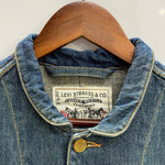 【曜日割引対象外】 リーバイス Levi's ユーロ サックコート チェンジボタン LOT 214 ジャケット ブルー 44サイズ 201MT-4324 VB