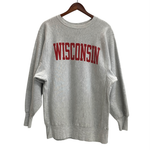 【曜日割引対象外】 チャンピオン Champion 90's REVERSE WEAVE USA製 WISCONSIN スウェット グレー XLサイズ 201MT-3657 VB