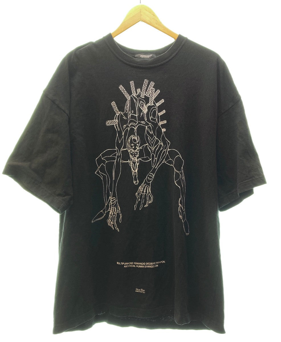 アンダーカバー UNDERCOVER EVANGELION BIGTEE EVA02 MACHINE エヴァンゲリオン 黒 UC2A4882 2  Tシャツ プリント ブラック 104MT-78