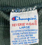 チャンピオン Champion 90s～ ヴィンテージ vintage 刺繍タグ リバースウィーブ REVERSE WEAVE US古着 無地 スウェット グリーン Lサイズ 101MT-3504