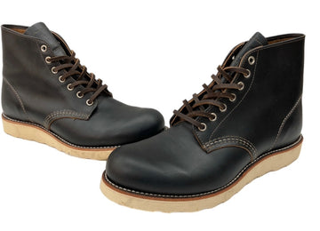 レッドウィング RED WING 6-inch Plain toe インチ プレーン トゥ IRISH SETTER アイリッシュ セッター 犬タグ 革靴 レースアップ 9D 黒 9870 メンズ靴 ブーツ ワーク ブラック 27cm 104S-767