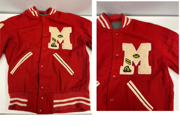 ヴィンテージ vintage 50's～60's 50～60年代 ウールスタジャン ヴァーシティジャケット アワード レターマン ワッペン レザーパイピング ラグランスリーブ ジャケット レッド 101MT-5331