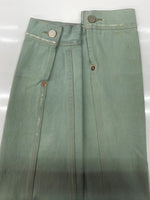 ダブルアールエル RRL SANTAFE WORK JACKET サンタフェ ワーク ジャケット デニム Gジャン ボタン 加工 Ralph Lauren ターコイズ 緑 ジャケット 無地 グリーン Mサイズ 104MT-2071