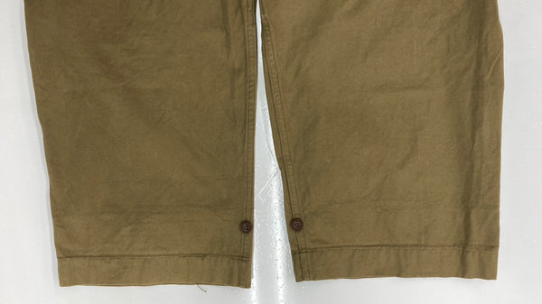 ミリタリー Military 50s 50年代 French Army フランス軍 Ｍ47 前期 無地 カーゴパンツ カーキ サイズ37 104MB-375