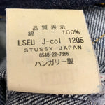 【曜日割引対象外】 リーバイス Levi's × ステューシー STUSSY 25周年記念 セルビッチ 5ポケット デニム ブルー W32 L34サイズ 201MB-808 VB